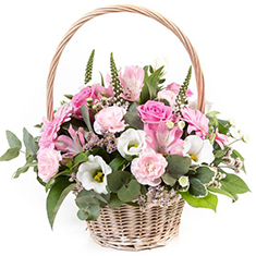 Pink &amp; Cream Basket