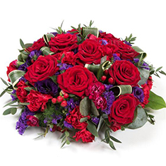 Red Rose Posy Pad