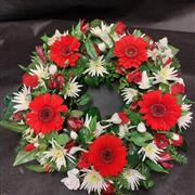 Red And White Wreath