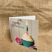 Happy Birthday Cupcake Card