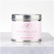 Marmalade Peony Blossom Medium tin candle