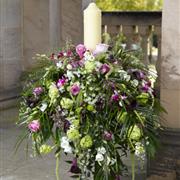 Church Arrangement with Candle  